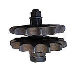 Зірочка натяжна Z=14 подвійна ПРТ 7,ПРТ 10, фото 2