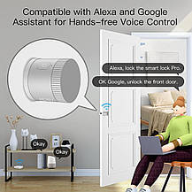 Розумний замок вхідних дверей MOES для наявного засова, сумісний з Alexa Go, Amazon, Німеччина, фото 5