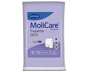 Еластичні баріатричні штанці для фіксації прокладок MOLICARE PREMIUM FIXPANTS подовжені 5 ШТ 5XL