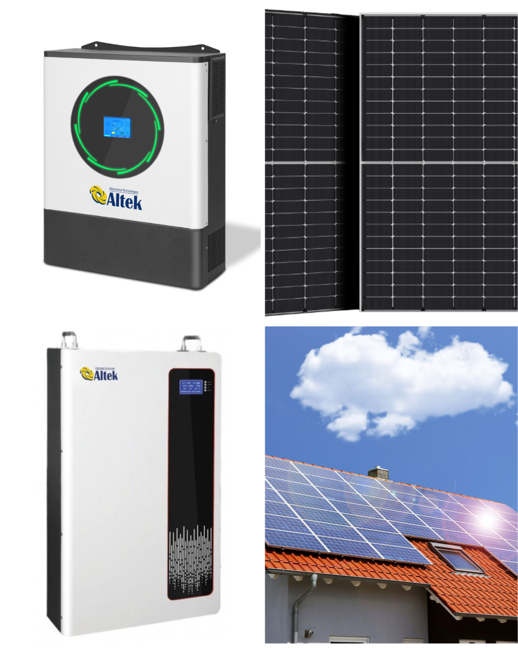 Сонячна станція для автономності будинку, магазину 8 квт з монтажем