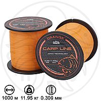 Леска Fishing ROI Orange Carp Line 0.309мм 11.95кг 1000м