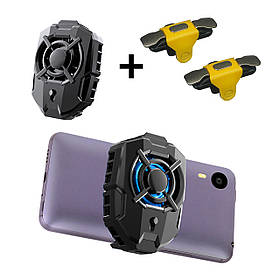 Ігровий комплект для телефону: охолодження кулер Пельтьє MEMO DLA7 + тригери S03 для ігор на смартфоні