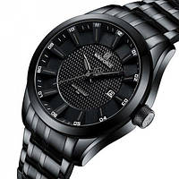 Чоловічий наручний класичний годинник Naviforce Perfect (Чорний)
