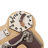 Розвиваюча дошка- бізіборд ведмедик 14в1 Kruzzel 22584, фото 6