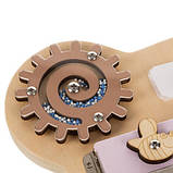 Розвиваюча дошка- бізіборд ведмедик 14в1 Kruzzel 22584, фото 7