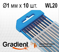 Електроди вольфрамові GRADIENT WL20 Ø1,0х175 мм (по 1 шт.) [GET1010]
