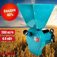Зернодробарка Bosch BFS 4000 4.0 кВт 3000 об/хв 280 кг/г | Кормоподрібнювач для зерна та качанів кукурудзи