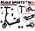 Міський двоколісний самокат "SCALE SPORTS SS-10 399829199" з ручним торозом (чорний) 7+, фото 3
