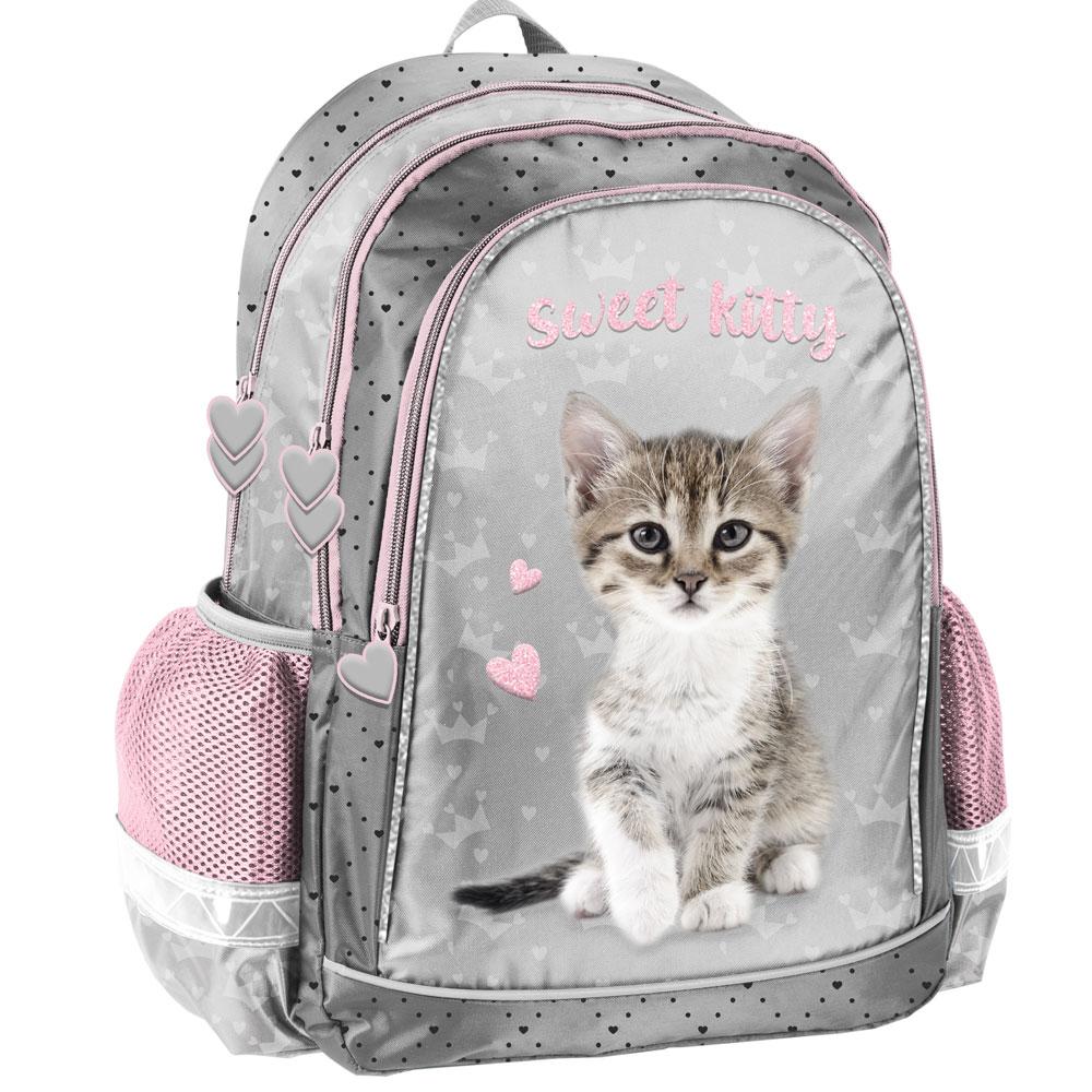 Шкільний рюкзак портфель Paso PP23KC-081 Котик