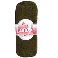 Lanoso BONITO (Боніто) № 912 хакі (Пряжа вовняна з акрилом, нитки для в'язання)