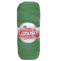 Lanoso BONITO (Бонито) № 918 зеленый (Пряжа шерстяная с акрилом, нитки для вязания)