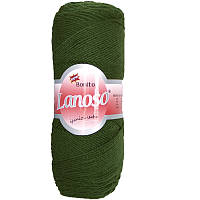 Lanoso BONITO (Боніто) № 929 темно-зелений (Пряжа вовняна з акрилом, нитки для в'язання)
