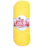Lanoso BONITO (Боніто) № 913 жовтий (Пряжа вовняна з акрилом, нитки для в'язання)