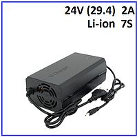 Зарядний пристрій для літієвих акумуляторів Voltronic Li-ion 24V (29.4) 2A штекер 5.5х2.5
