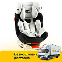 Автокресло детское Joy SafeMax (ISOFIX, группа 1-2-3, вращается на 360 градусов) SF-86230 Черно-серое