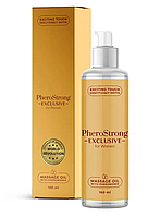Парфумована масажна олія з ароматом та феромонами для жінок PheroStrong, 100 мл.