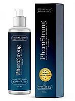 Парфумована масажна олія з ароматом та феромонами для чоловіків PheroStrong, 100 мл.