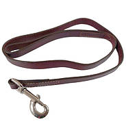 Кожаный поводок для собак Coastal Circle-T Dog Leash 2смХ1.2м коричнево-красный (01046_MAH04)