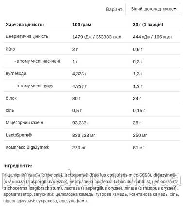 Протеїн казеїновий AllNutrition PRO Casein 500 г (різні смаки), фото 3