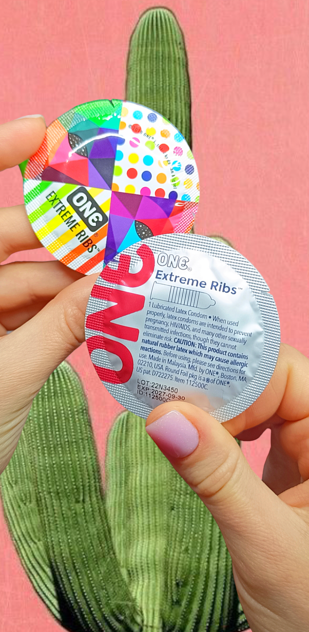Презервативи ONE Extreme Ribs (ребристі) (за 1 шт), фото 1