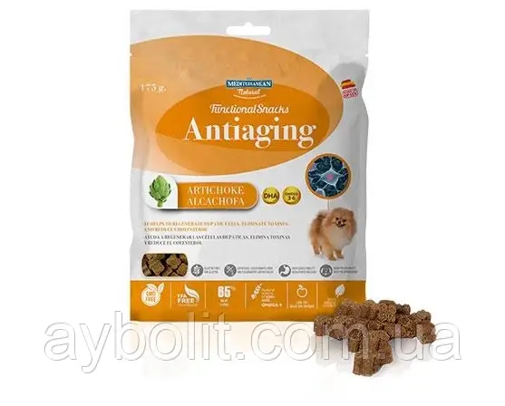 Ласощі Mediterranean Natural Functional Snacks Antiaging Ласощі для собак похилого віку 175 г (8430235680937)