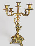 Підсвічник бронзовий "Амур" камінний канделябр 41см, фото 2