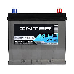 Автомобільний акумулятор INTER Premium Asia 65Ah 600A R+ EFB (D23)
