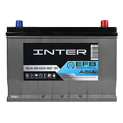 Автомобільний акумулятор INTER Premium Asia 100Ah 850A R+ EFB (D31)