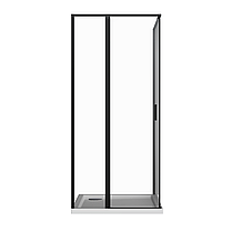Скляна душова кабіна AVKO Glass RDR13B, 90х90х190 Black, фото 3