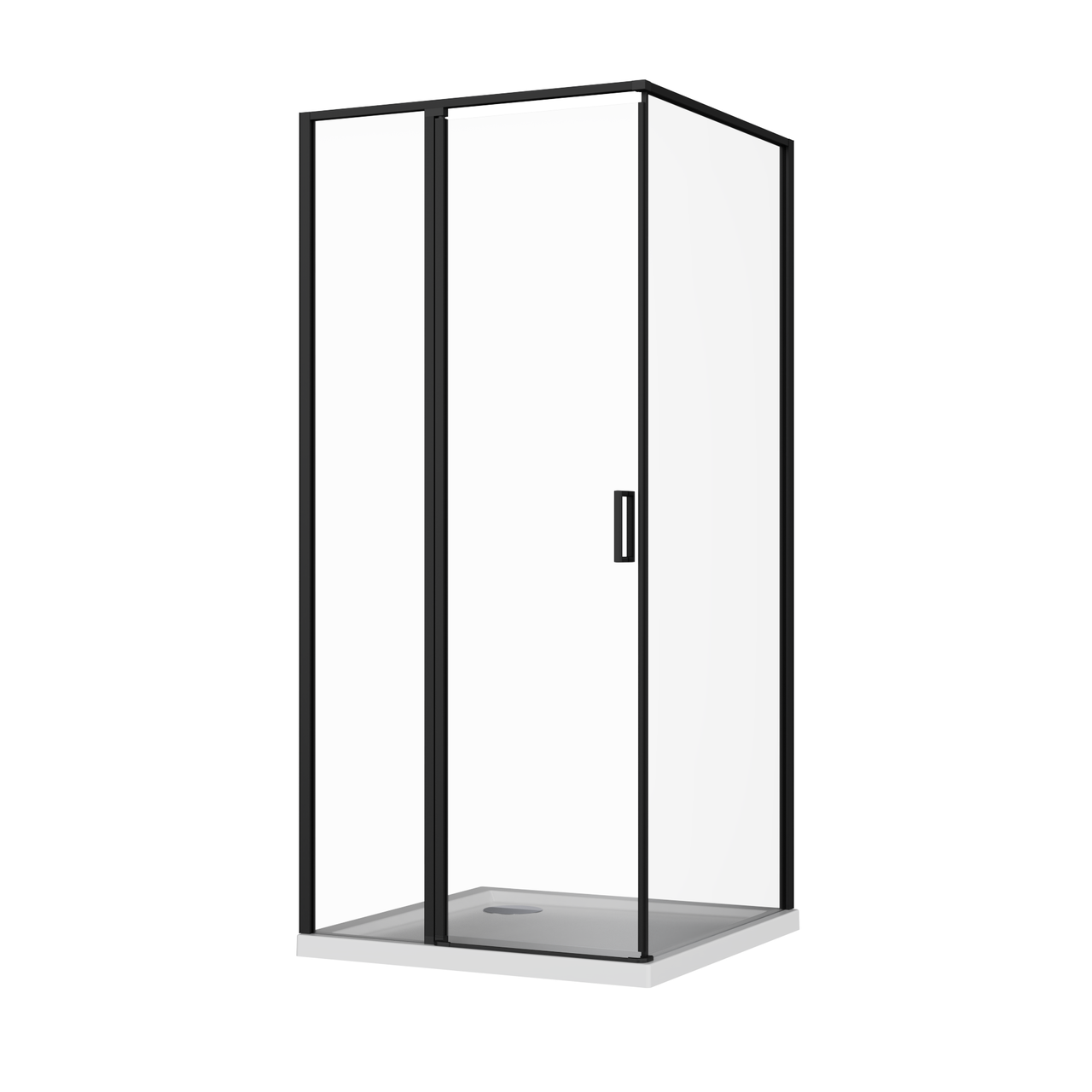 Скляна душова кабіна AVKO Glass  RDR13B, 90х90х190 Black