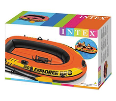 Надувний півторамісний човен "EXPLORER 200 PRO" Intex 58357 (196х102х33см), помаранчевий, фото 5