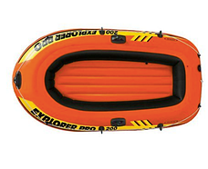 Надувний півторамісний човен "EXPLORER 200 PRO" Intex 58357 (196х102х33см), помаранчевий, фото 4