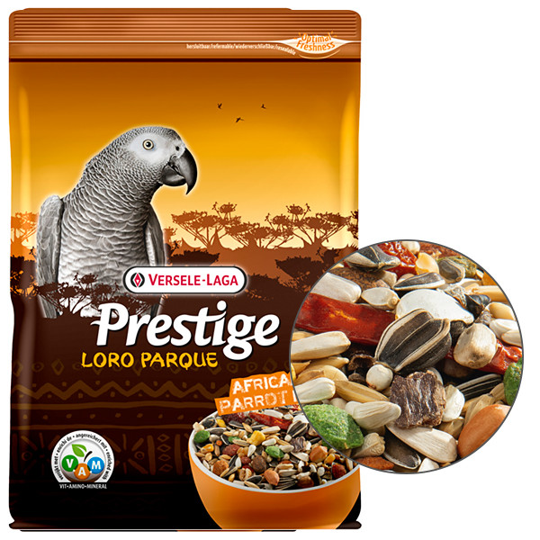 Повнораціонний корм для папуг жако, сенегальський, конголезький Verso-Laga Prestige Premium Loro Parque African Parrot Mix 1 кг