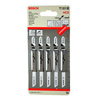 Пилки для лобзика Bosch T101B HCS по дереву ( 5 шт.)