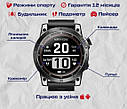 Чоловічий наручний смарт годинник North Edge CrossFit GPS з компасом (Black), фото 7