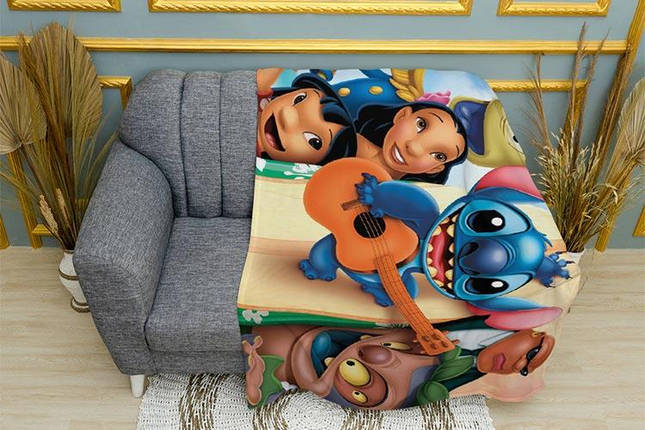 Плед «Стіч з гітарою. Stitch with a guitar», фото 1