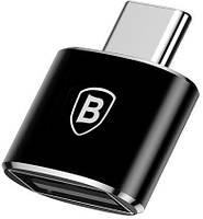 Адаптер-перехідник Baseus USB Male To Type-C Male, Black (CATOTG-01)