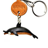 Брелок на ключи, натуральная кожа Vanca Dolphin 3D (56304)
