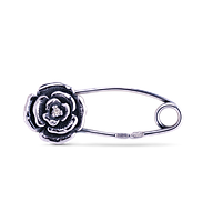 Срібна шпилька Троянда