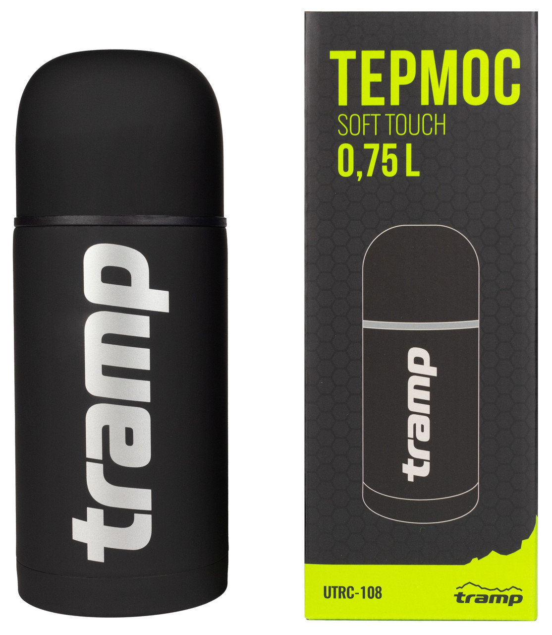 Питний термос Tramp Soft Touch, 750 мл (Black)