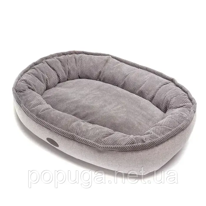 Лежак для собак Harley and Cho Donut Soft Touch Gray L 90 х 70 см