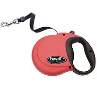 Рулетка-поводок для собак, лента 4.8м Coastal Power Walker Retractable Leash красный (08701_REDSML)