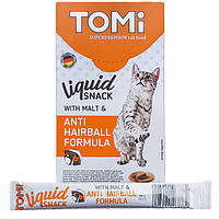 Жидкое лакомство для котов TOMi Liquid Snack Malt & Hairball Выведение Шерсти с солодом (467169)