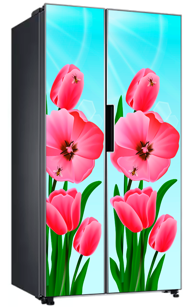 Вінілові самоклеючі декоративні наклейки на холодильник