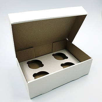 Коробка для капкейків на 4 шт.