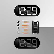 Цифровий будильник — живлення від мережі, великий дзеркальний дисплей, без надмірностей, просте упр, Amazon, Німеччина, фото 5