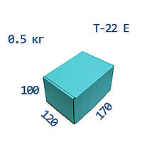 Подарочная коробка цветная 170*120*100 бирюзовая (самосборная)