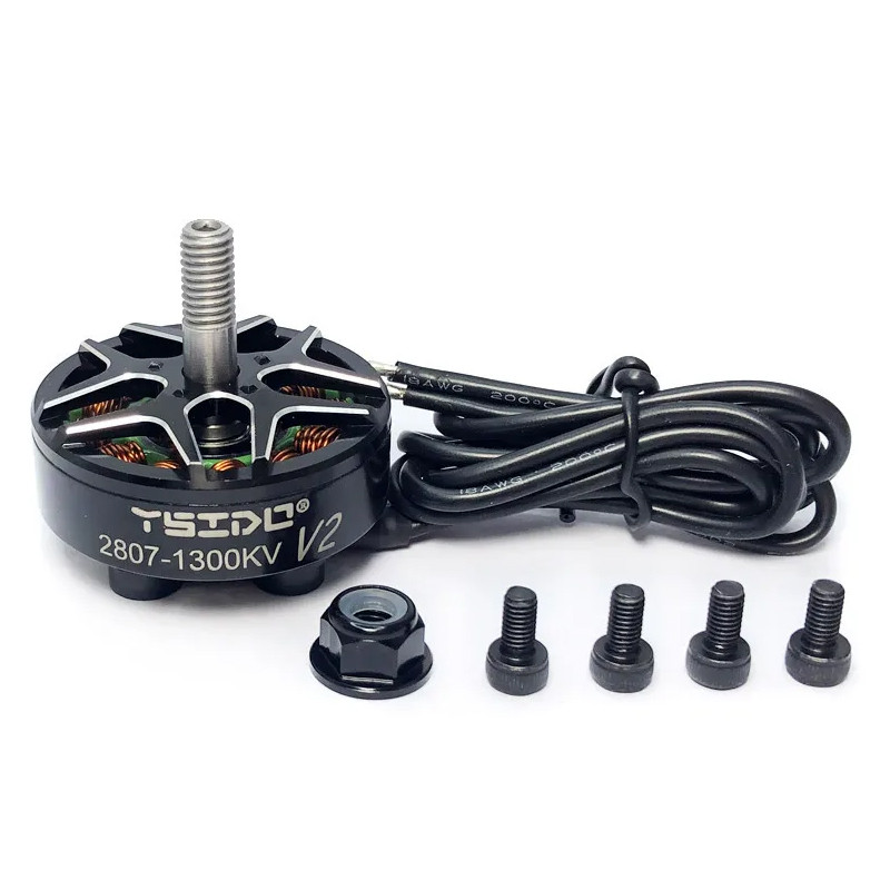 FPV двигун безколекторний Ysido 2807 V2 1300KV black