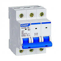 Вимикач навантаження CHINT 3P 63A, NXHB-125 193183 ЧИНТ, рубильник модульний у щит, бокс розподільний