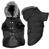 Одежда для собак, куртка с капюшоном, черный Flamingo Polar Black (502872)